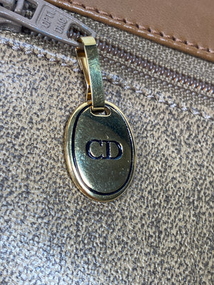 CHRISTIAN DIOR - VINTAGE PEBBLED LEATHER CROSS BODY BAG