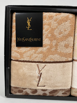 YSL YVES SAINT LAURENT - ANIMAL PRINT HAND TOWEL SET
