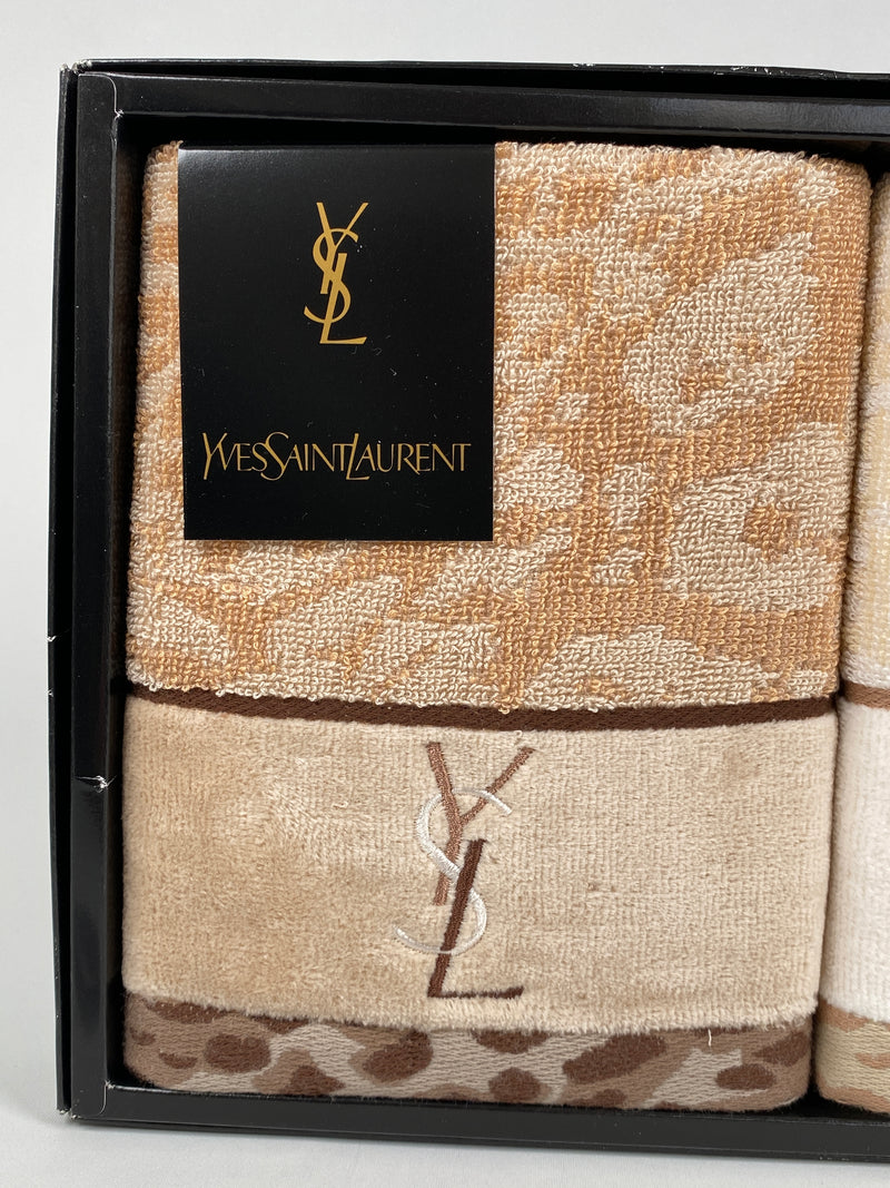 YSL YVES SAINT LAURENT - ANIMAL PRINT HAND TOWEL SET