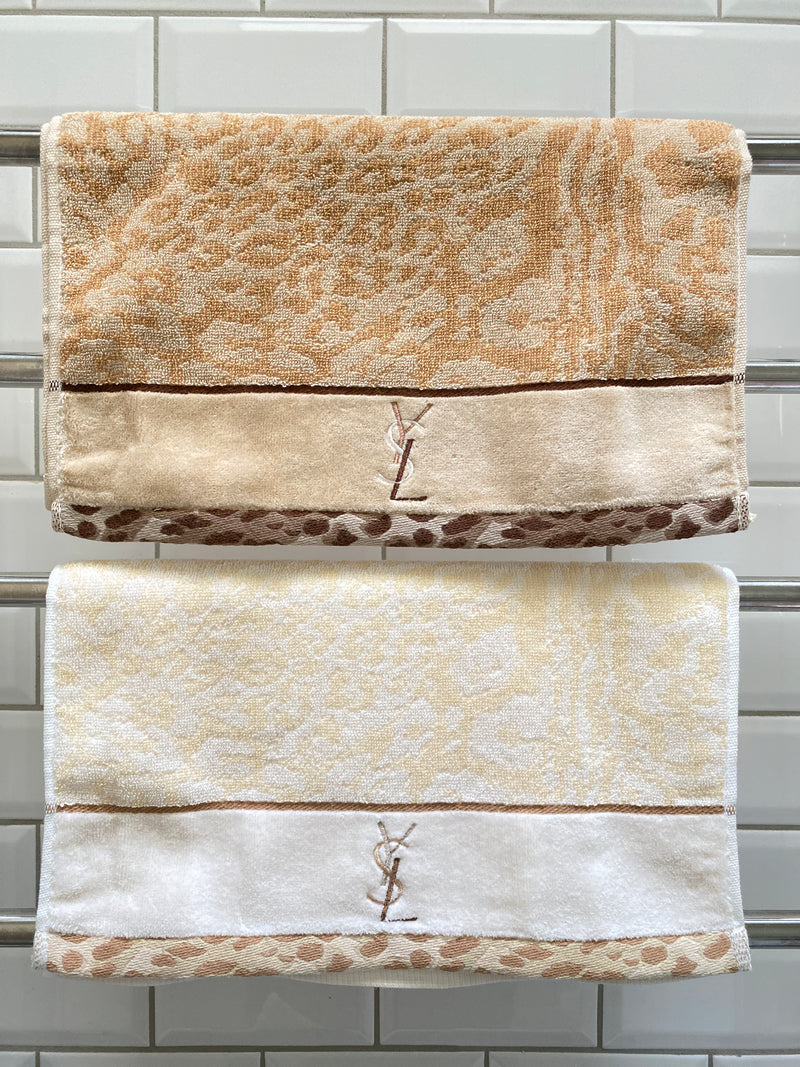 YSL YVES SAINT LAURENT - ANIMAL PRINT HAND TOWEL SET