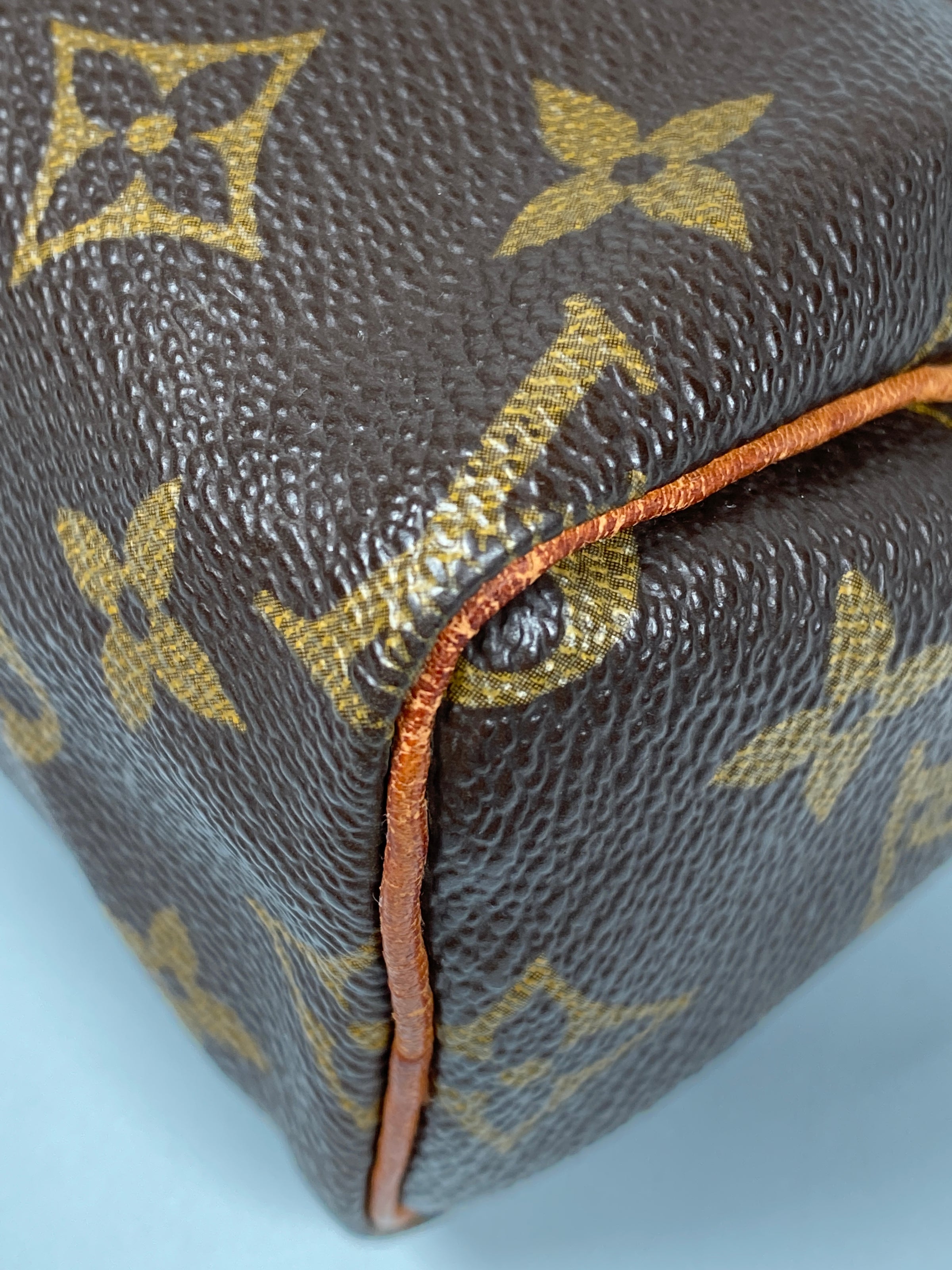 LOUIS VUITTON Mini Speedy HL Monogram Canvas with Leather Trim Satchel