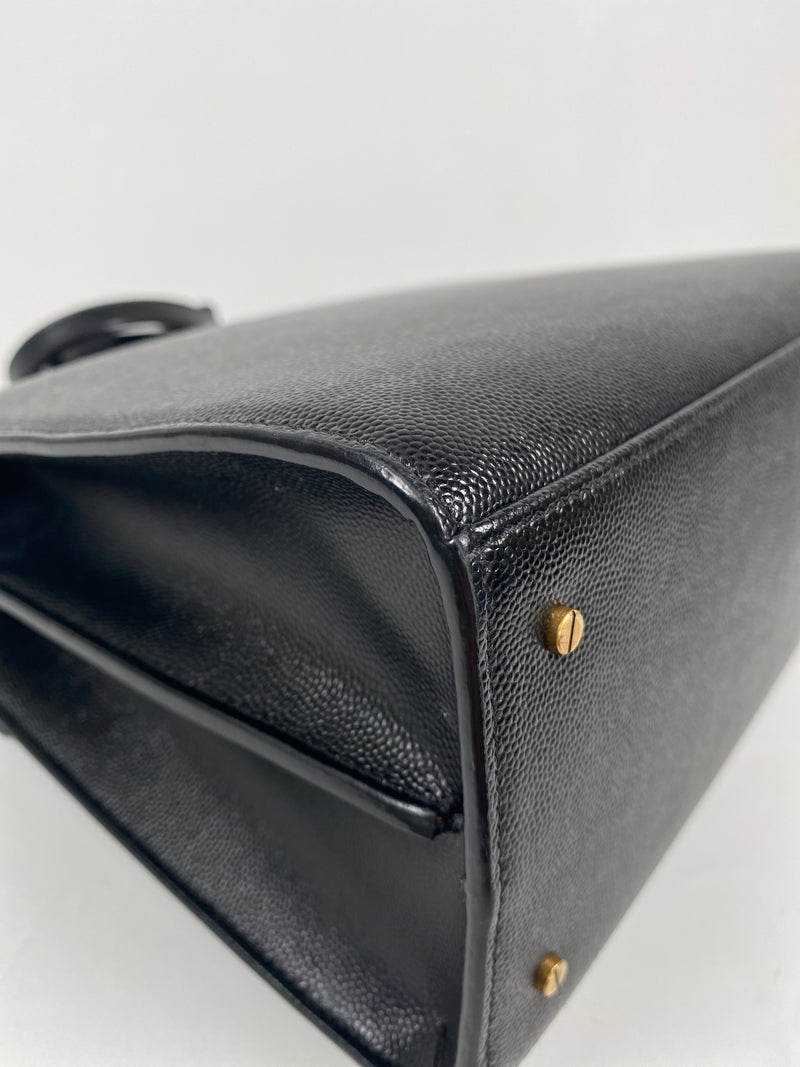 SAINT LAURENT - CASSANDRA MEDIUM TOP-HANDLE TOTE