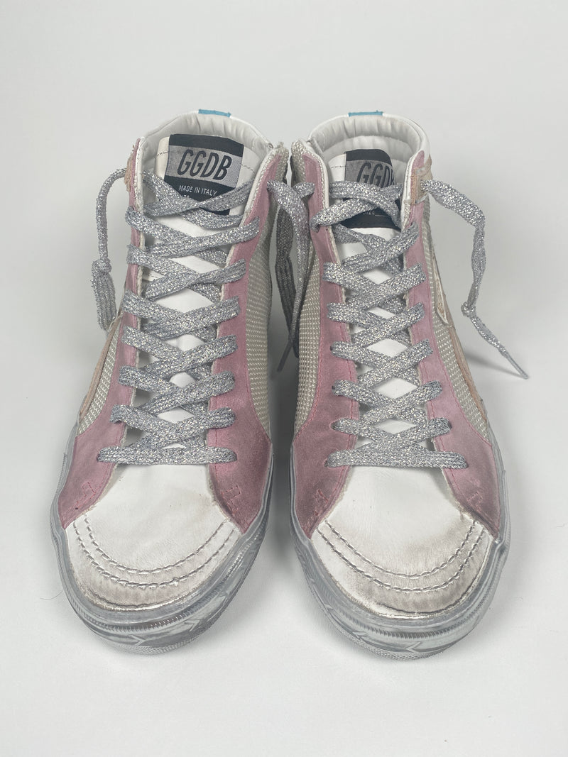 GOLDEN GOOSE - SLIDE HIGH TOP SNEAKERS - SZ 39 - NEW IN BOX