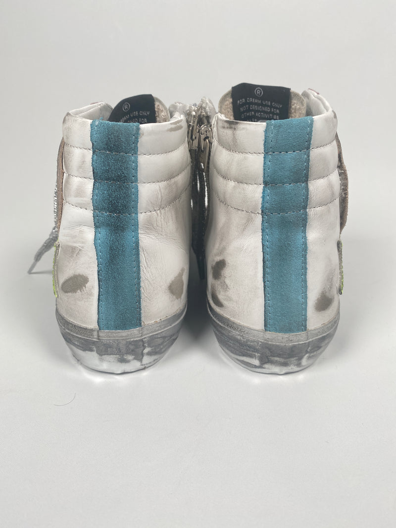 GOLDEN GOOSE - SLIDE HIGH TOP SNEAKERS - SZ 39 - NEW IN BOX