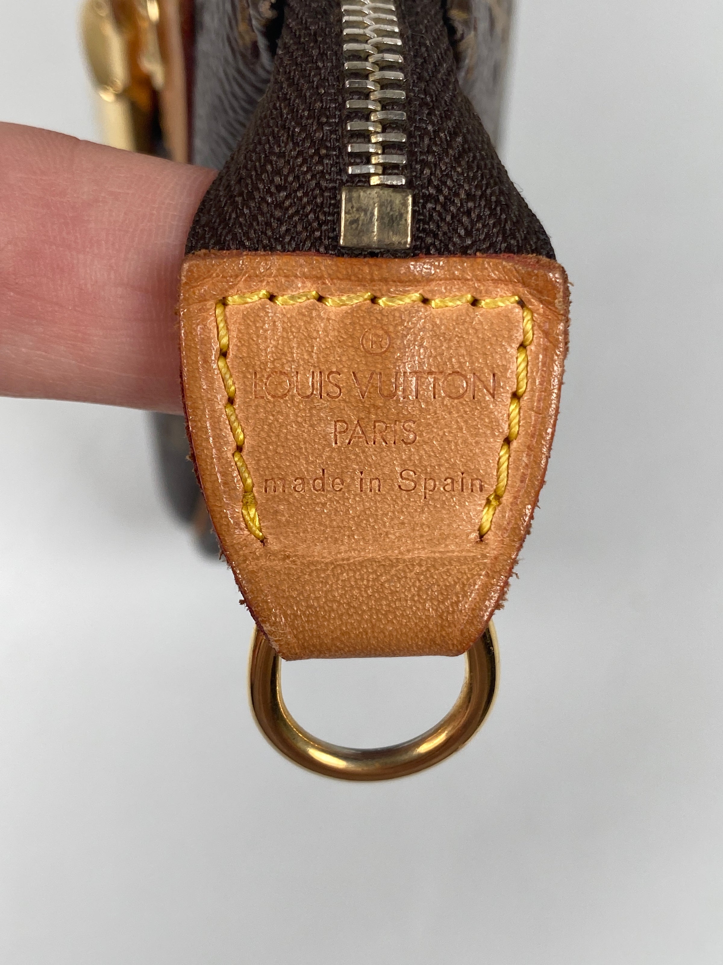 Louis Vuitton, Bags, Rare Lv Monogram Perforated Pochette Accessories Bag