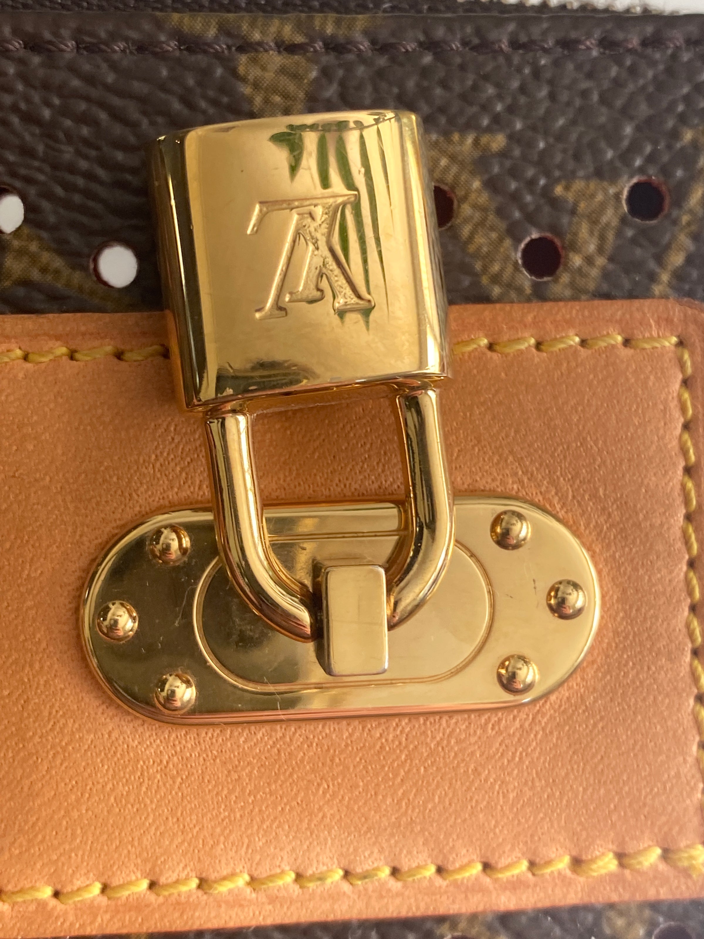 Louis Vuitton Monogram Perforated Pochette Accessoires - Brown Handle Bags,  Handbags - LOU780975