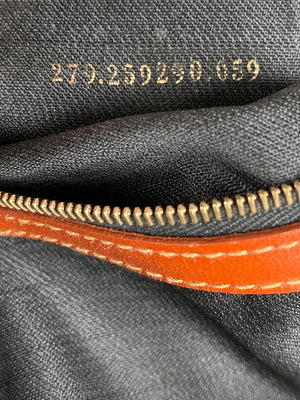 FENDI - VINTAGE PEQUIN CANVAS & LEATHER BACKPACK