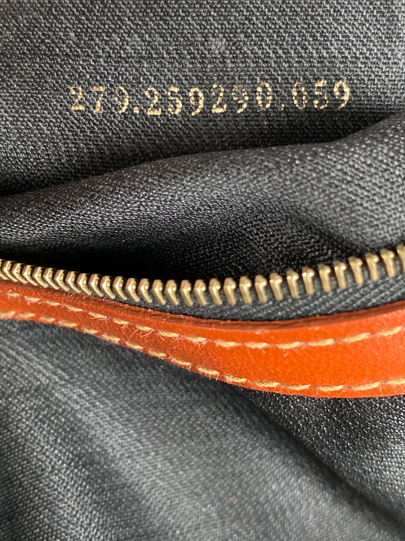 FENDI - VINTAGE PEQUIN CANVAS & LEATHER BACKPACK