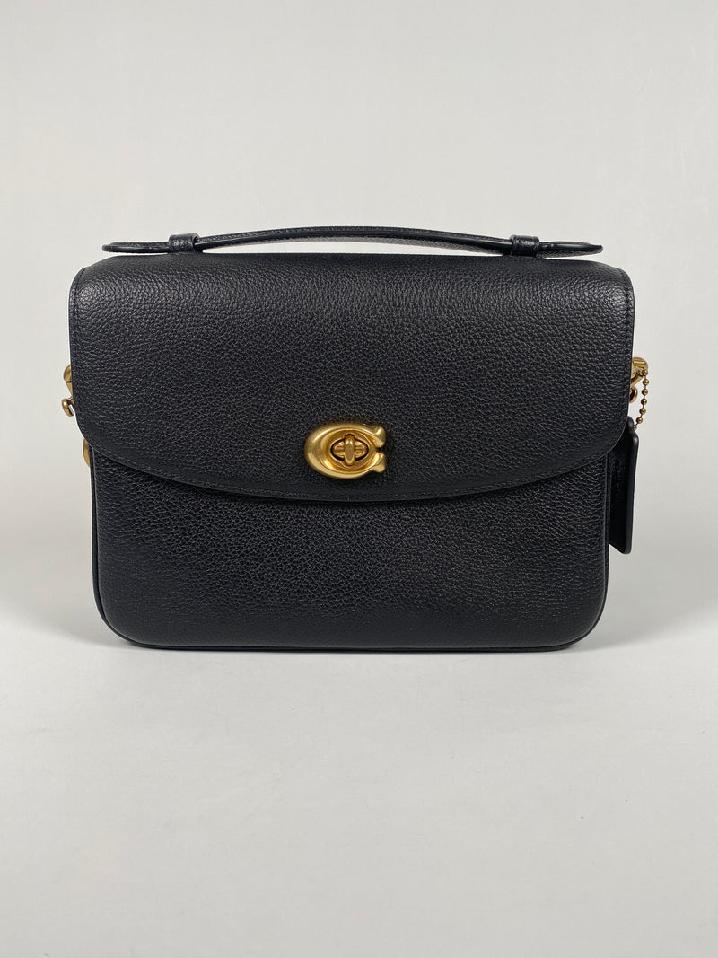 COACH - CASSIE CROSSBODY BAG BLACK LEATHER