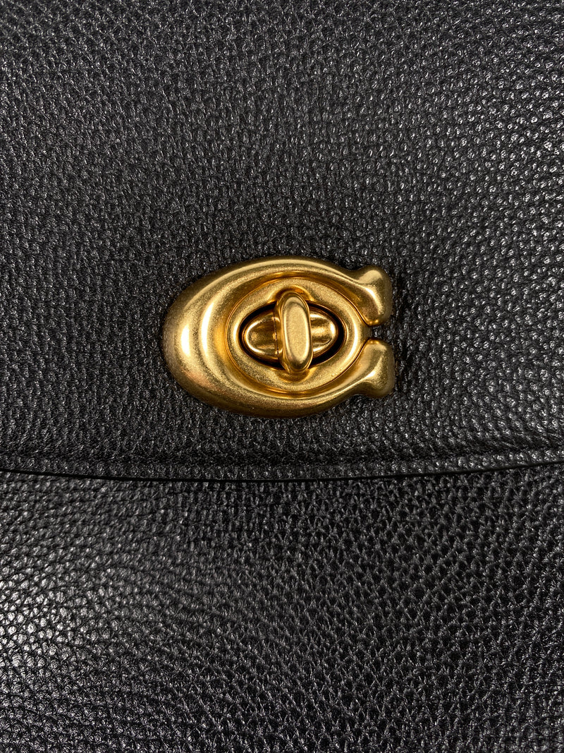 COACH - CASSIE CROSSBODY BAG BLACK LEATHER