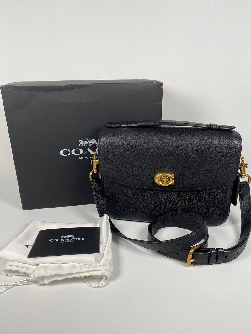 COACH - CASSIE CROSSBODY BAG BLACK LEATHER