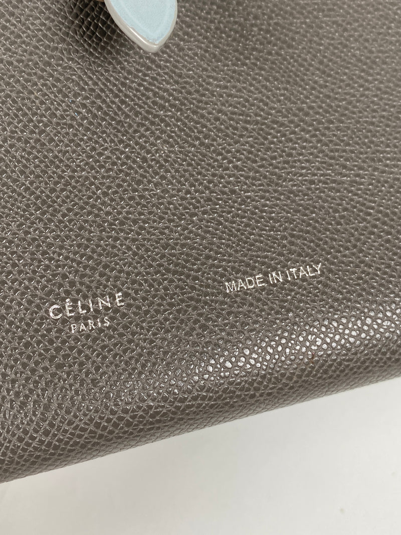 CELINE - LARGE MULTIFUNCTION STRAP WALLET PEBBLE/MINERAL