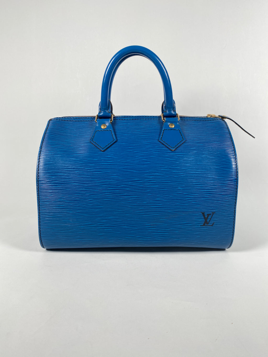 LOUIS VUITTON - BLUE EPI LEATHER SPEEDY 30 BAG - YR 1991