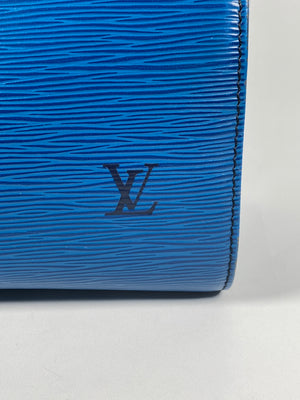 LOUIS VUITTON - BLUE EPI LEATHER SPEEDY 30 BAG - YR 1991