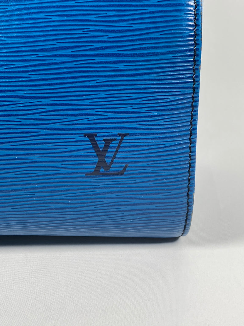 LOUIS VUITTON - BLUE EPI LEATHER SPEEDY 30 BAG - YR 1991