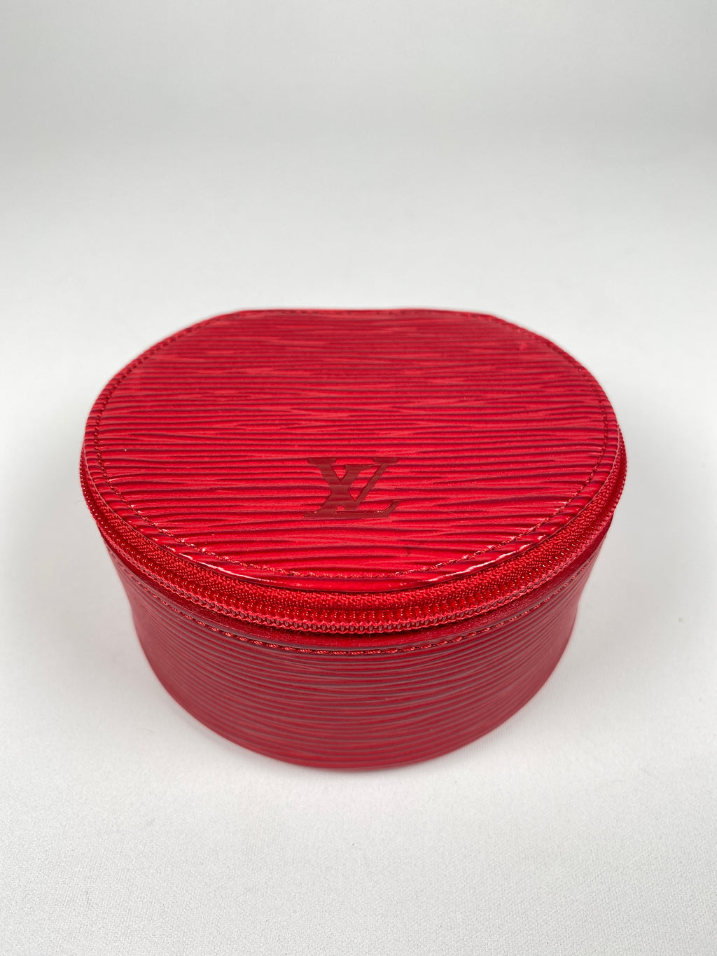 LOUIS VUITTON - RED EPI LEATHER ECRIN BIJOUX 10 JEWELERY CASE