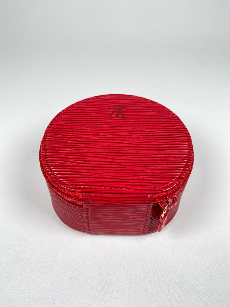 Louis Vuitton Red Epi Leather Jewelry Case – Southern Daisies Boutique