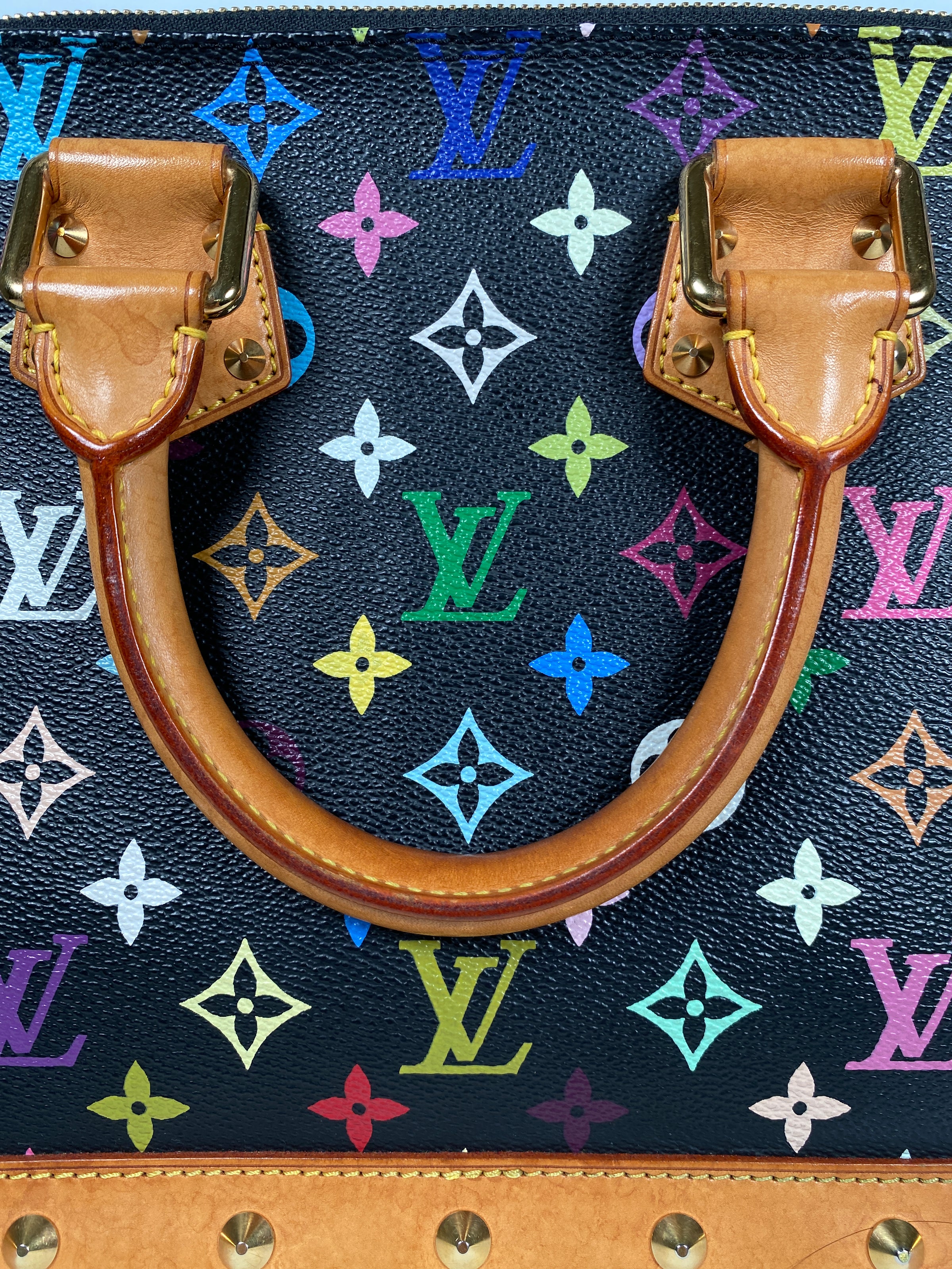 LOUIS VUITTON 2004 ALMA HAND BAG MONOGRAM MULTI-COLOR NOIR M92646 1004 in  2023