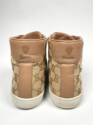 GUCCI - BROOKLYN HI-TOPS BEIGE GG CANVAS - SZ 39 EUR