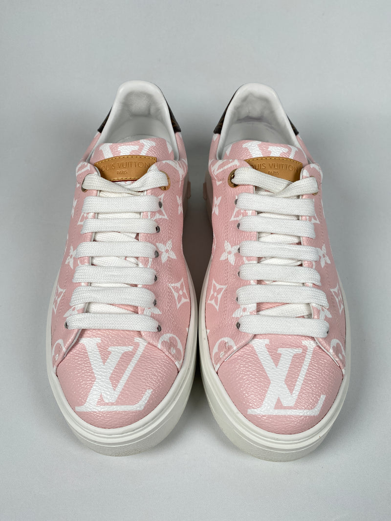 LOUIS VUITTON - TIME OUT SNEAKER IN ROSE - SZ 38