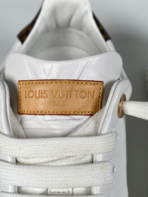 LOUIS VUITTON - TIME OUT SNEAKER IN WHITE - SZ 38