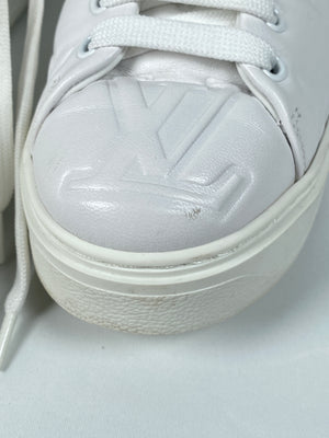 LOUIS VUITTON - TIME OUT SNEAKER IN WHITE - SZ 38