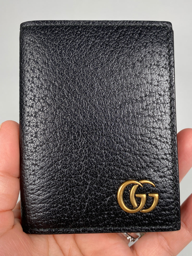 GUCCI - MARMONT GG LEATHER CARD CASE