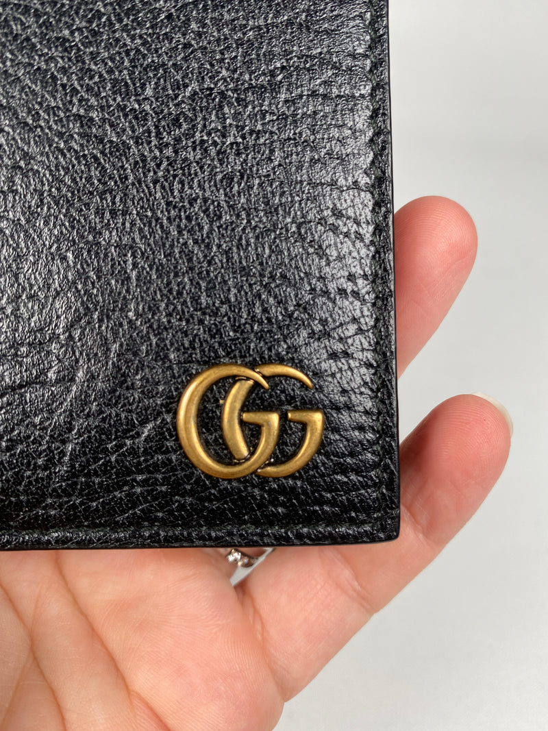 GUCCI - MARMONT GG LEATHER CARD CASE