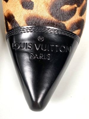 LOUIS VUITTON - WILD KNEE HIGH ANIMAL PRINT BOOTS - SZ 36.5