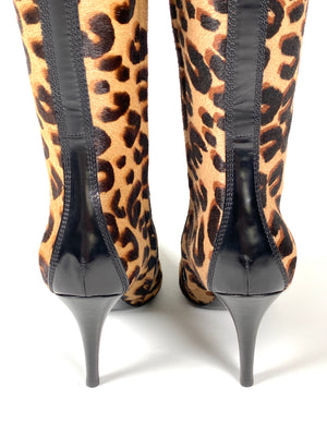 LOUIS VUITTON - WILD KNEE HIGH ANIMAL PRINT BOOTS - SZ 36.5