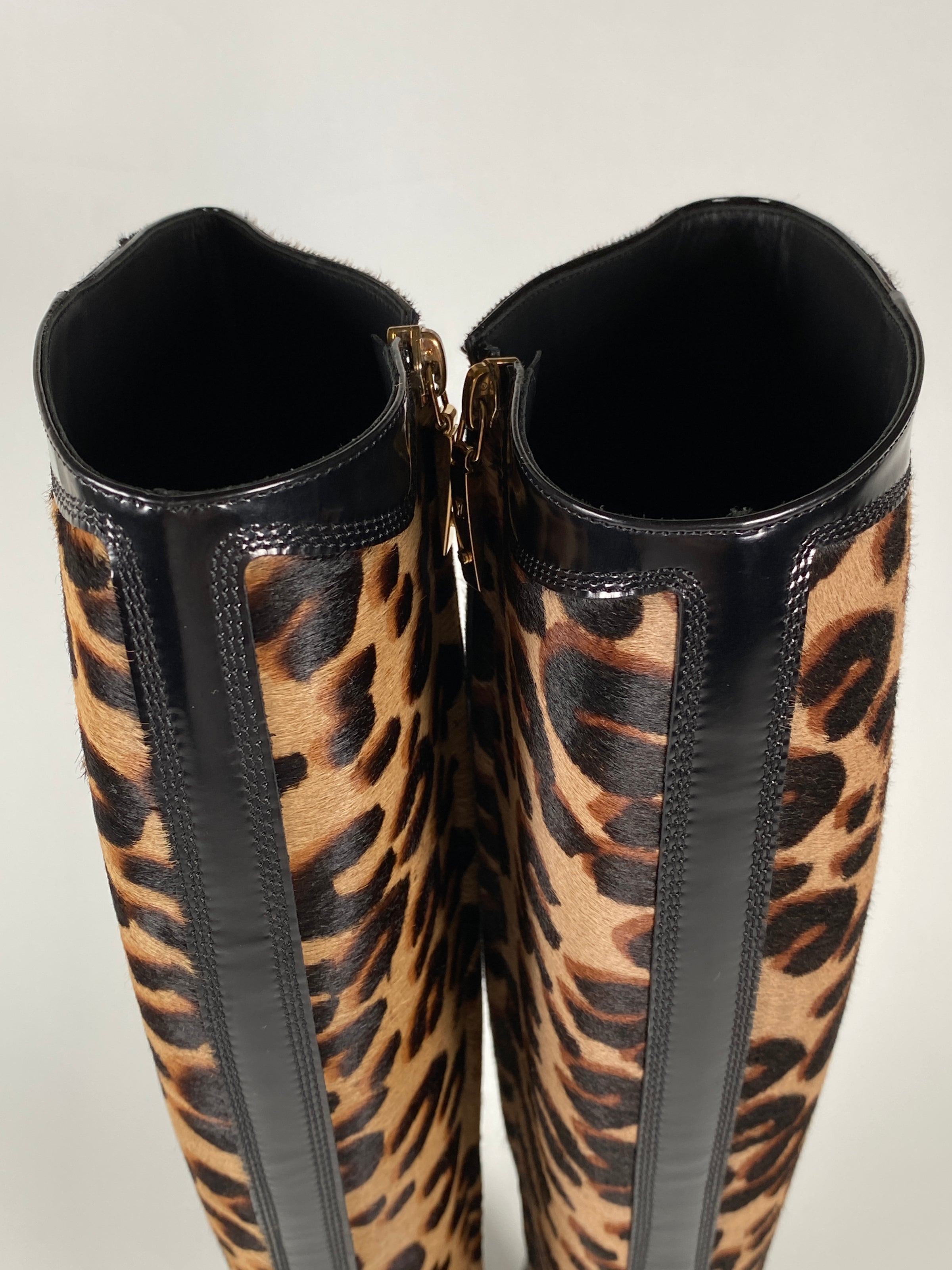 LOUIS VUITTON - WILD KNEE HIGH ANIMAL PRINT BOOTS - SZ 36.5 – RE