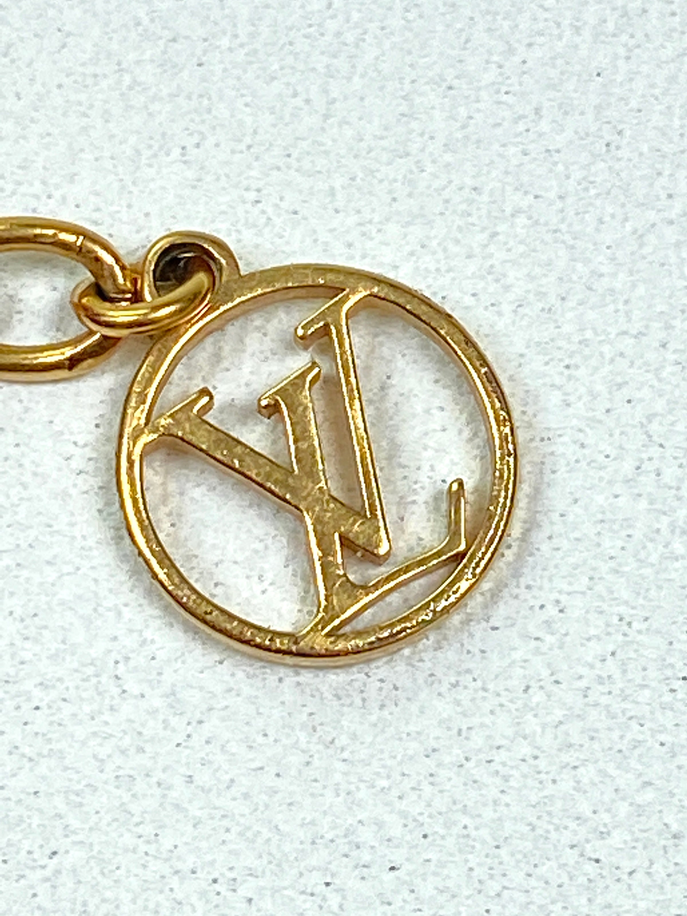 Louis Vuitton LV & Me Letter 'M' Bracelet - Gold-Tone Metal Charm