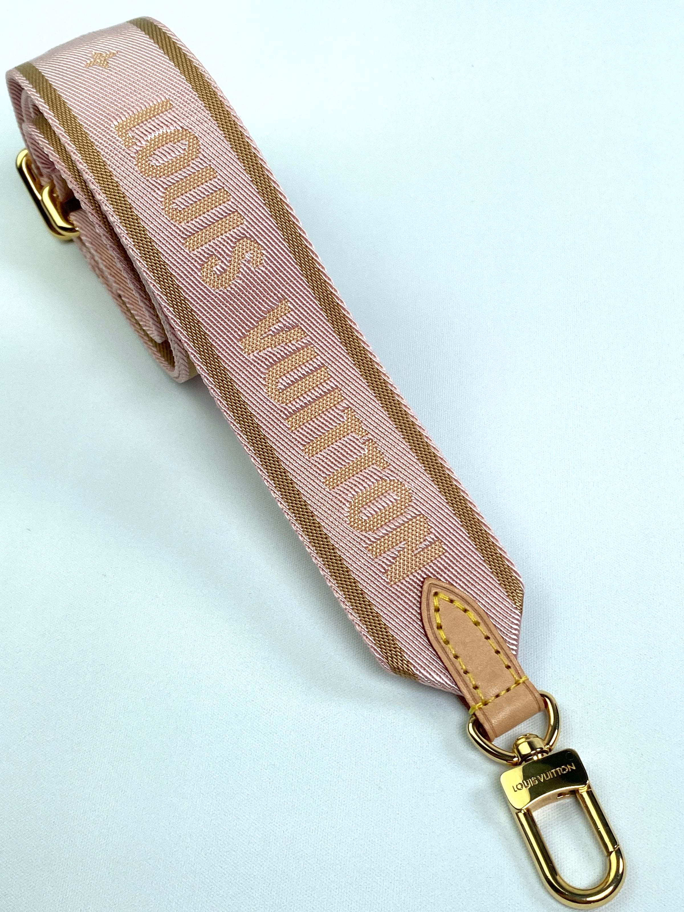 Louis Vuitton Monogram Bandouliere Shoulder Strap Rose Ballerine