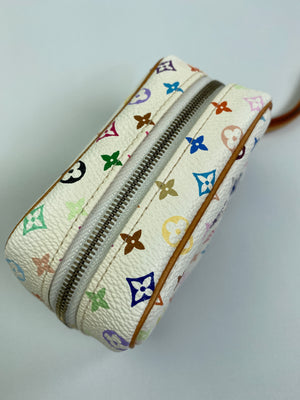 LOUIS VUITTON Monogram Multicolor Trousse Wapity White 1222433