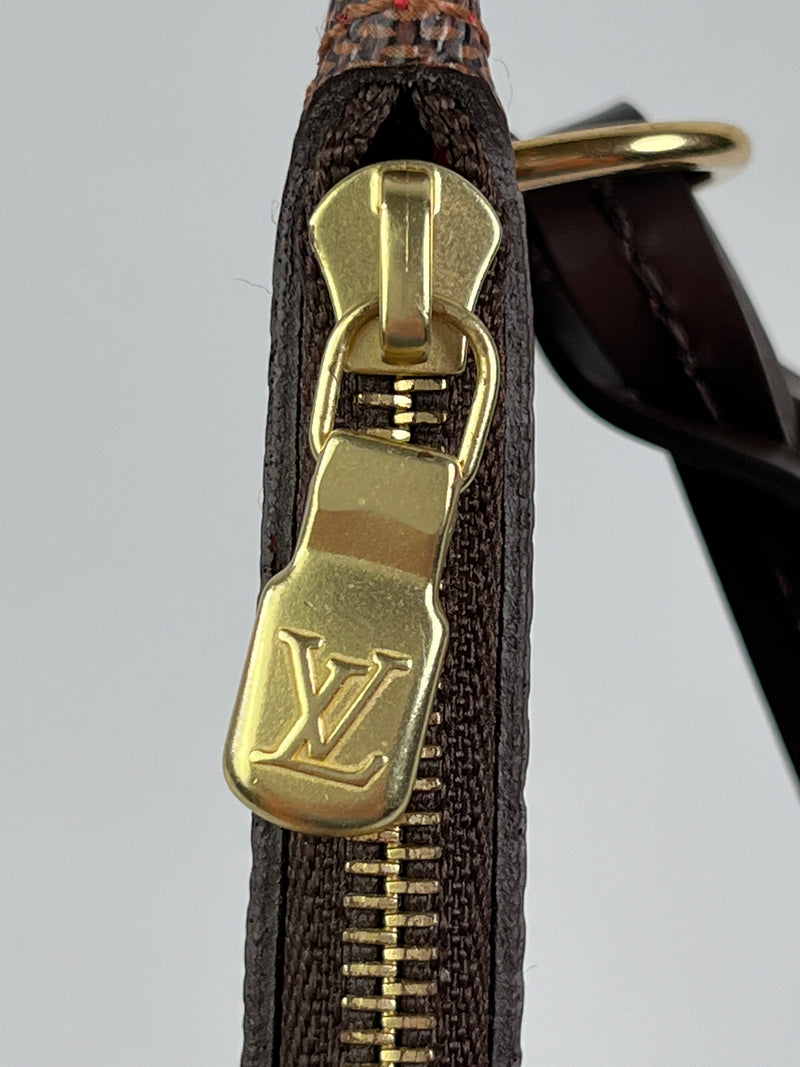 LOUIS VUITTON - NEVERFULL MM POUCH IN DAMIER EBENE