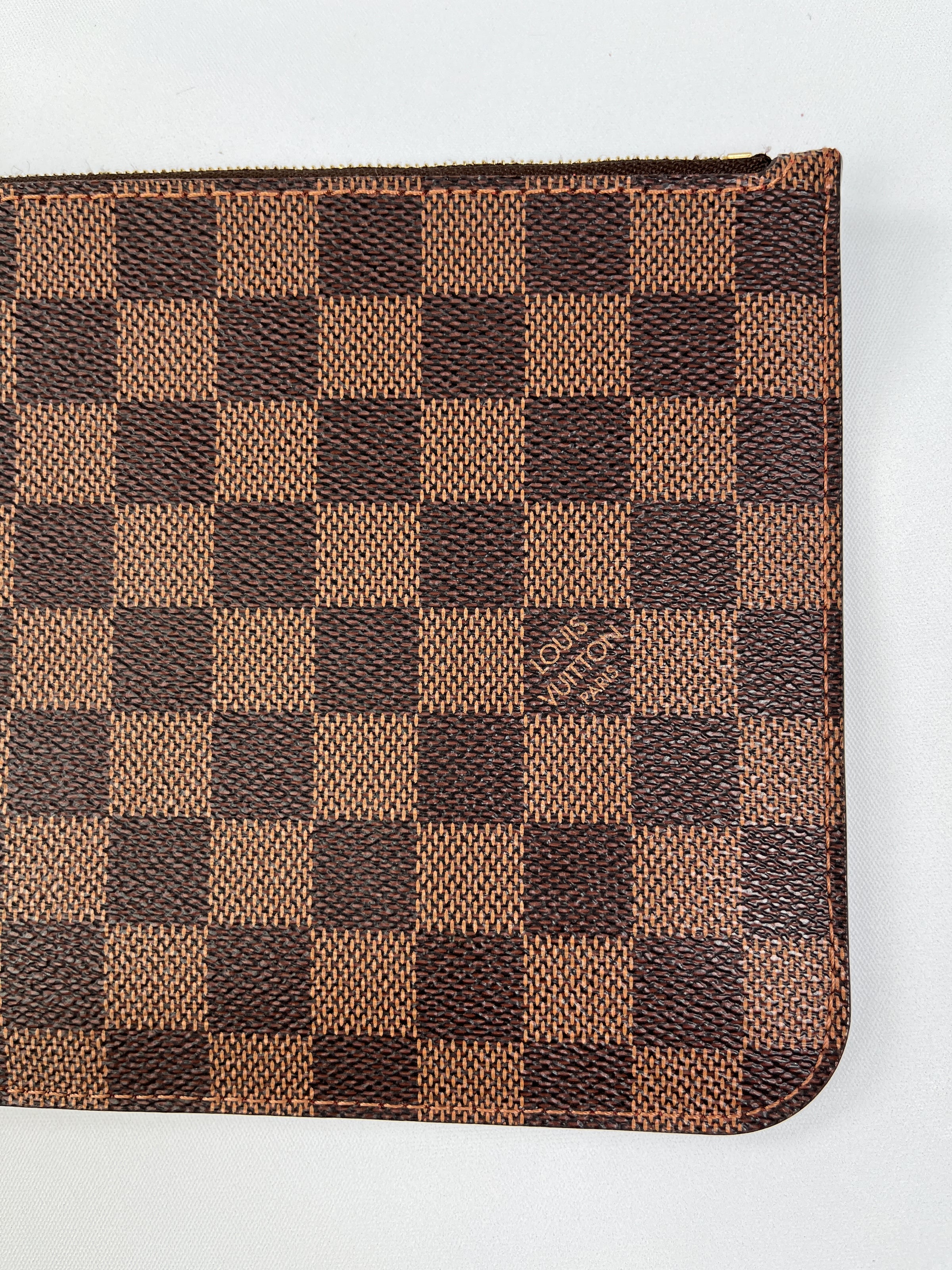 NEVER WORN Louis Vuitton Damier Ebene Neverfull PM with Pochette