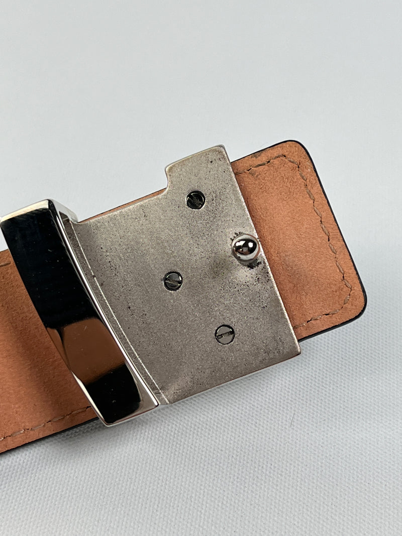 LOUIS VUITTON - INITIALES 30 MM BELT IN BLACK EPI LEATHER