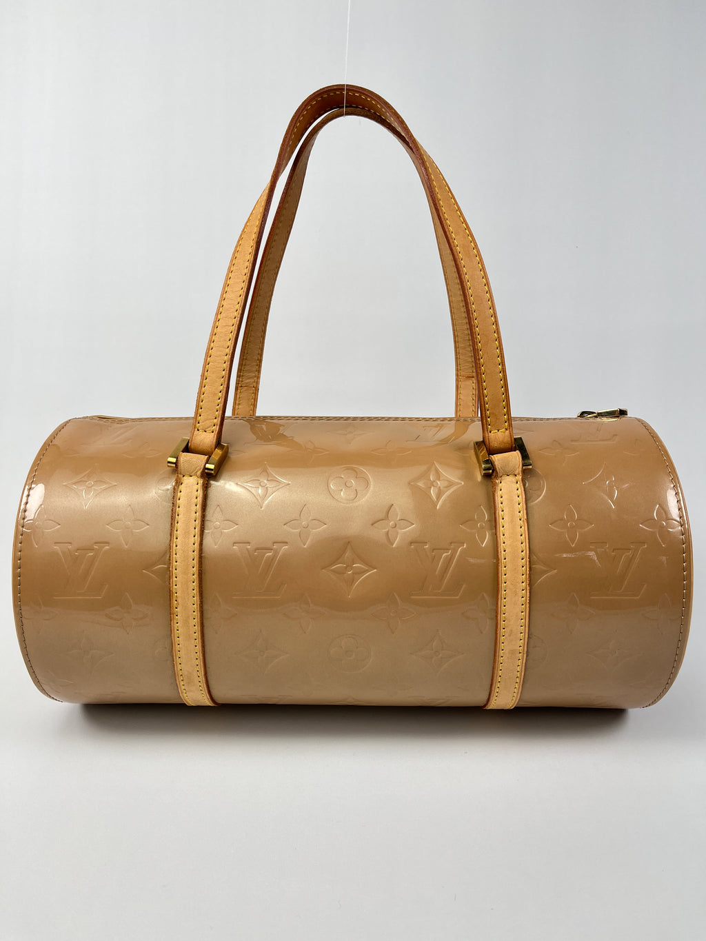 LOUIS VUITTON - BEDFORD PAPILLON BAG IN BEIGE MONOGRAM VERNIS