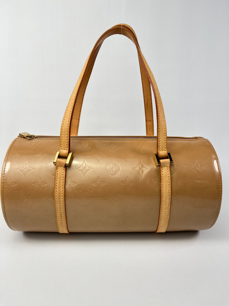LOUIS VUITTON - BEDFORD PAPILLON BAG IN BEIGE MONOGRAM VERNIS