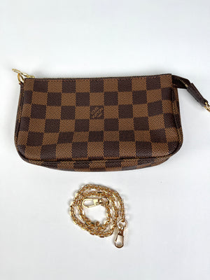 LOUIS VUITTON - BUCKET POCHETTE IN DAMIER EBENE