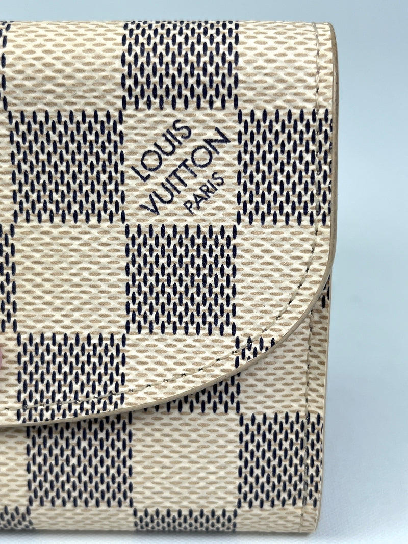LOUIS VUITTON - ROSALIE COIN PURSE IN DAMIER AZUR - YR 2018