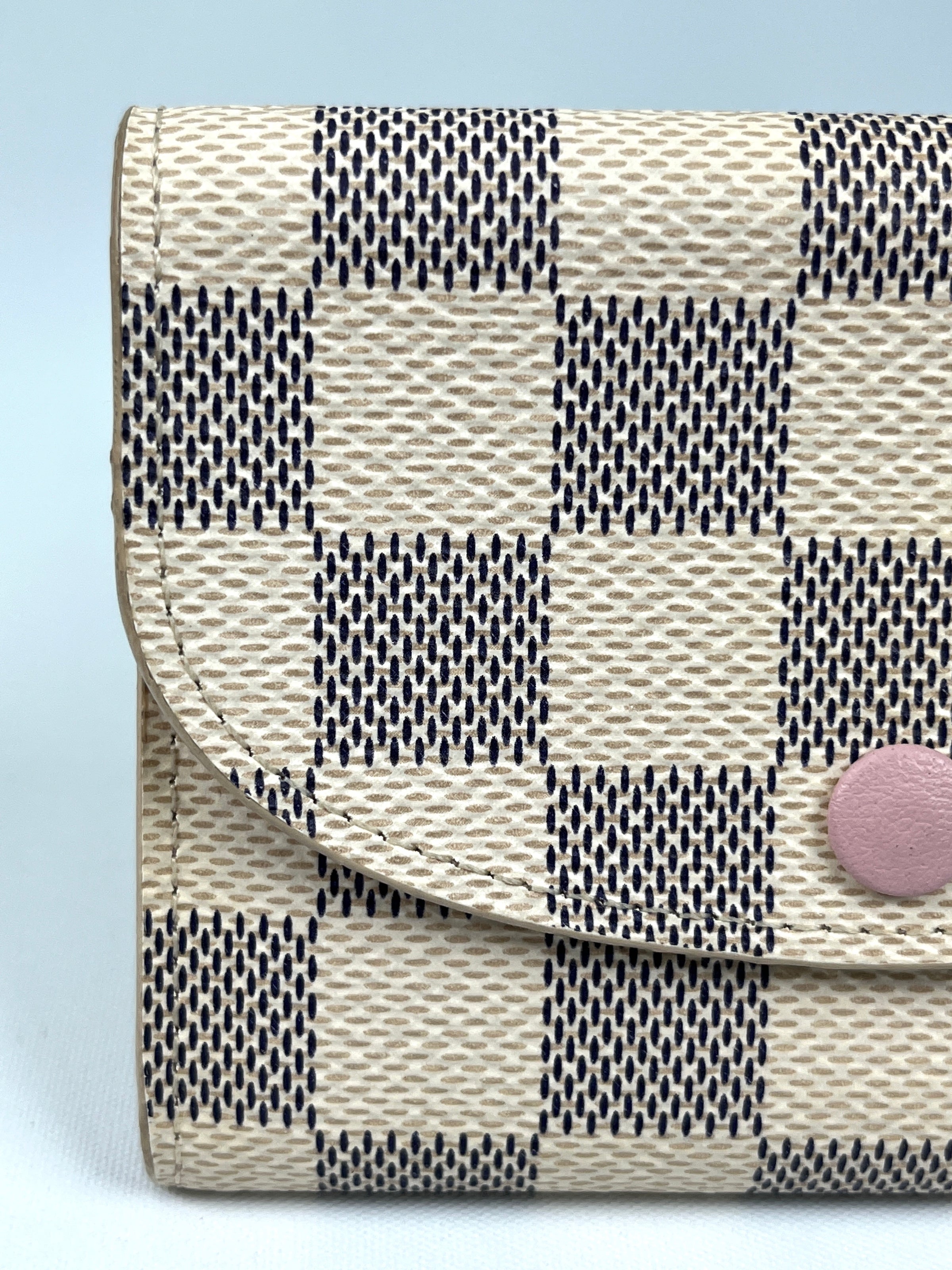 Louis Vuitton // Cream & Pink Damier Azur Rosalie Wallet – VSP