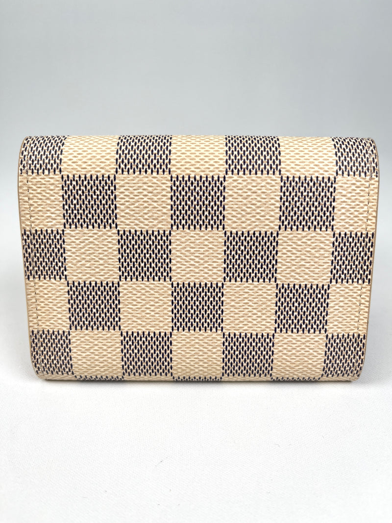 LOUIS VUITTON - ROSALIE COIN PURSE IN DAMIER AZUR - YR 2018