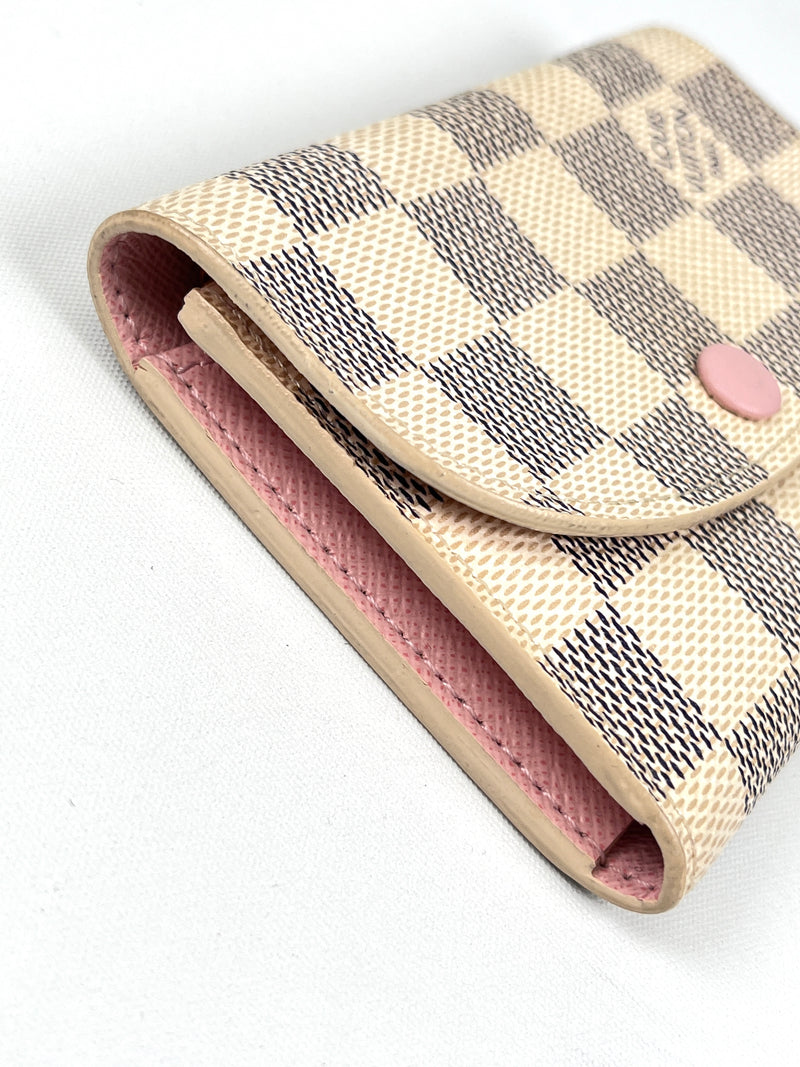 LOUIS VUITTON - ROSALIE COIN PURSE IN DAMIER AZUR - YR 2018