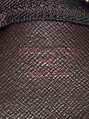 LOUIS VUITTON - KEY CLES KEY POUCH IN DAMIER EBENE CANVAS
