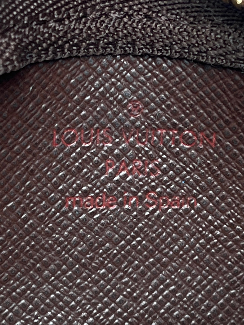 LOUIS VUITTON - KEY CLES KEY POUCH IN DAMIER EBENE CANVAS