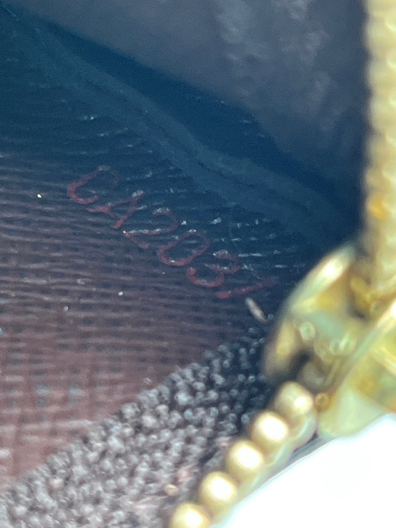 LOUIS VUITTON - KEY CLES KEY POUCH IN DAMIER EBENE CANVAS