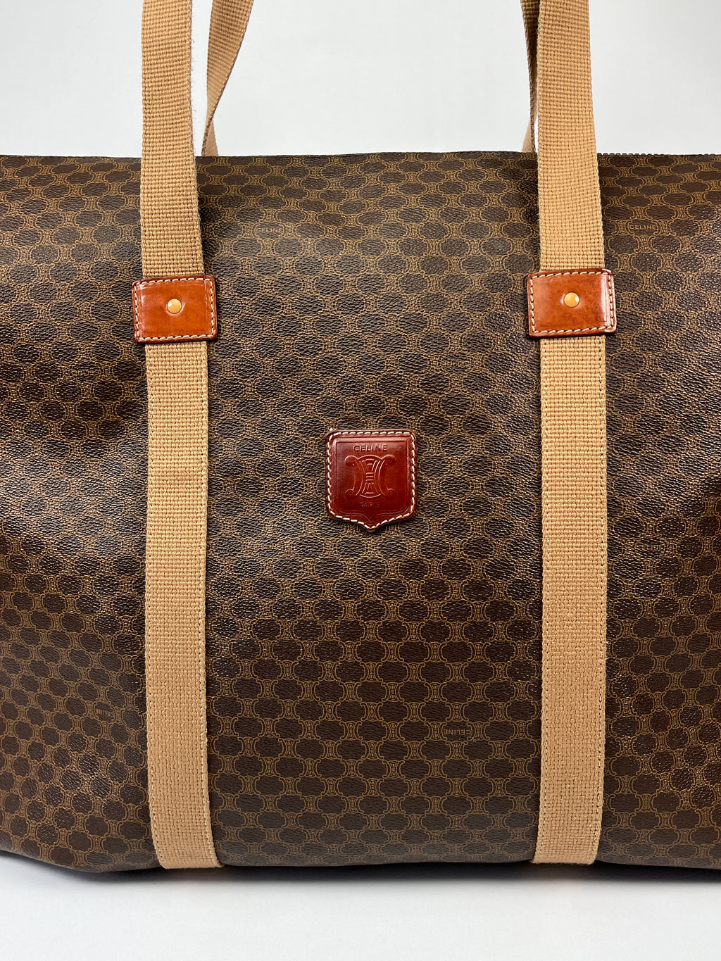 CELINE - MACADAM CANVAS LARGE TRAVEL TOTE BAG