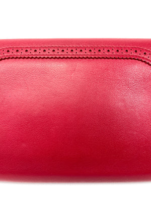 HERMES - GHILLIES KELLY WALLET IN ROUGE GARANCE SWIFT LEATHER