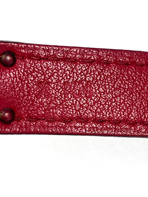 HERMES - GHILLIES KELLY WALLET IN ROUGE GARANCE SWIFT LEATHER